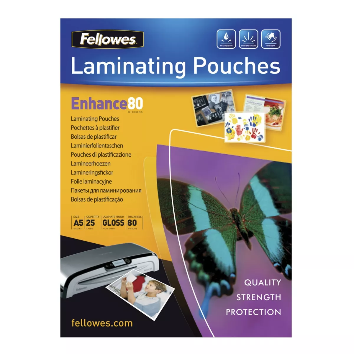 Fellowes - Pack De 25 Fundas Para Plastificar 80 Mcr. A5 Transparente En Oferta Fellowes - Pack De 25 Fundas Para Plastificar 80 Mcr. A5 Transparente Barato