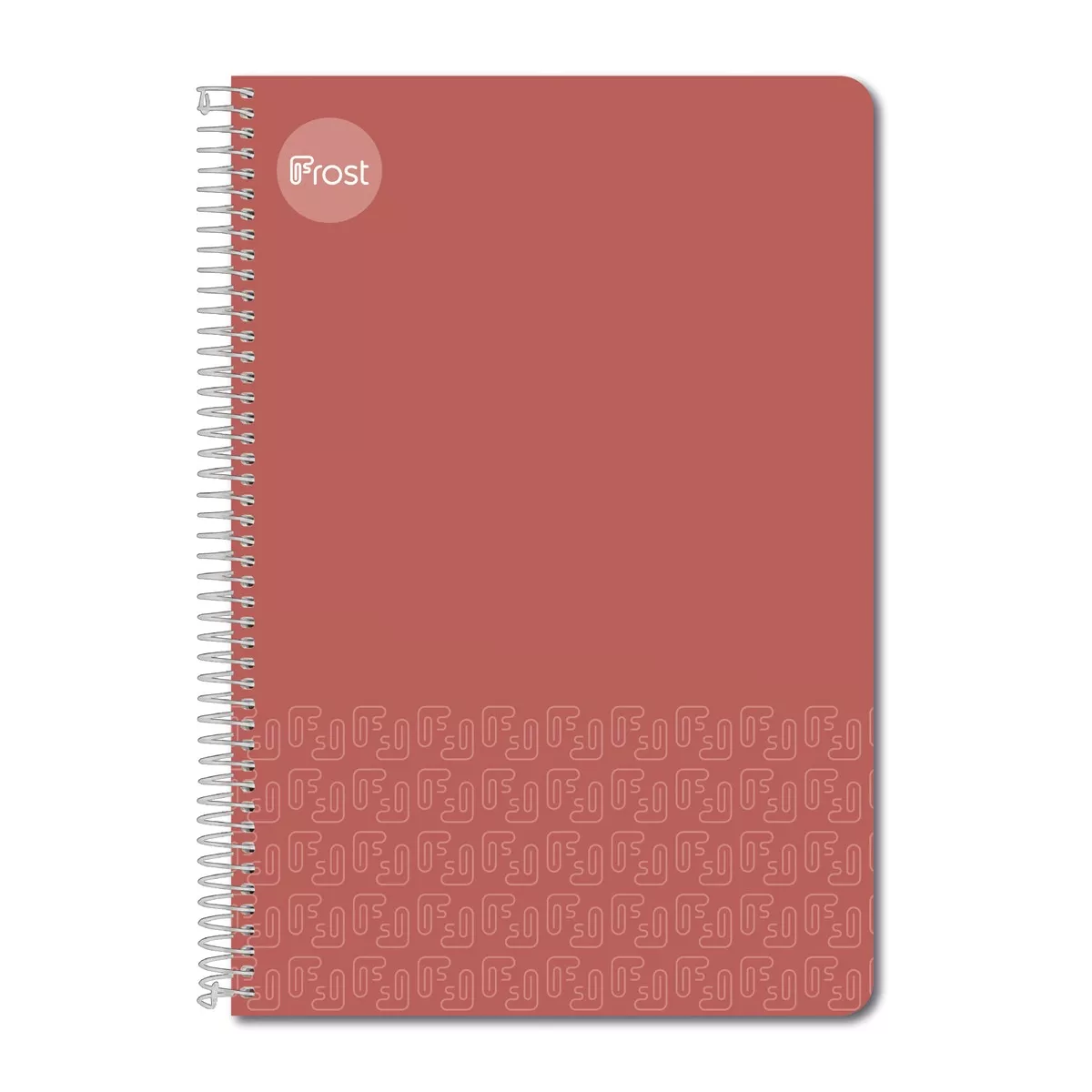 Frost - Cuaderno Espiral Folio Tapa Dura 80H Liso Rojo barato