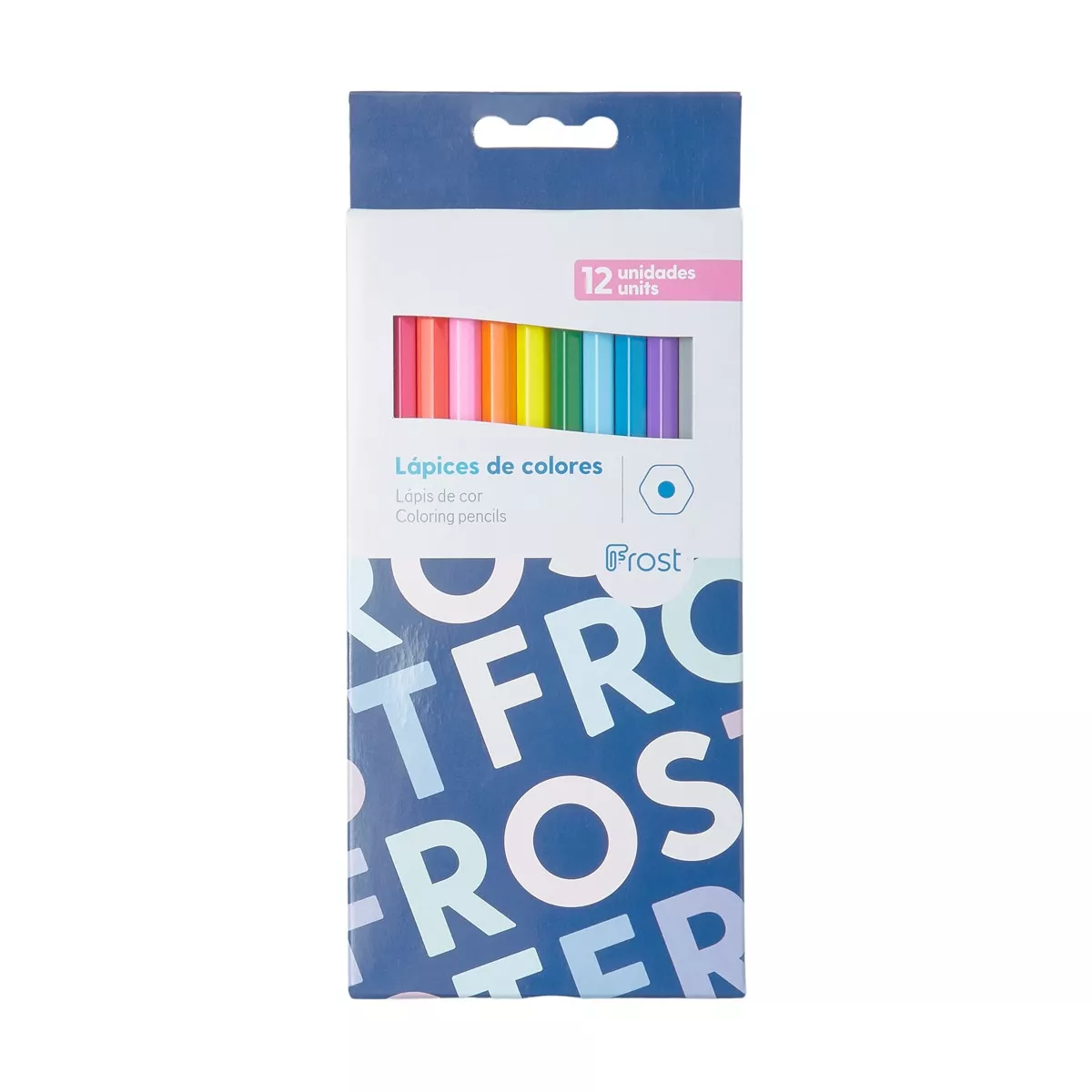 Frost - Pack 12 Lápices De Color Hexagonales Multicolor barato