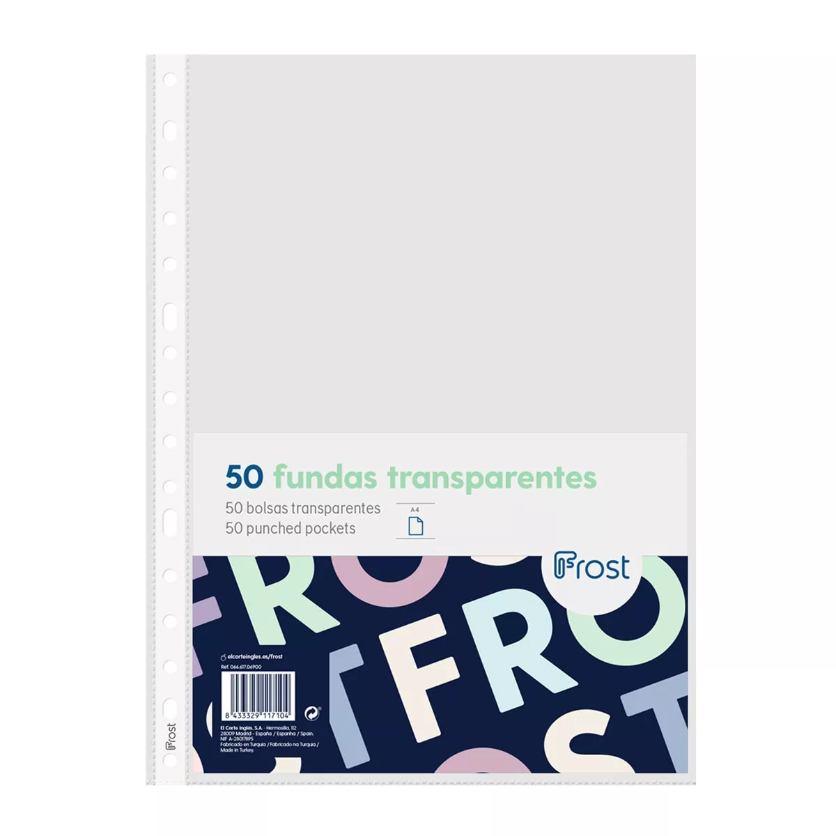 Frost - Pack 50 Fundas Multitaladro A4 Cristal Transparente En Oferta Frost - Pack 50 Fundas Multitaladro A4 Cristal Transparente Barato