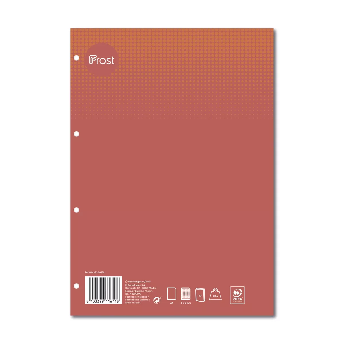 Frost - Recambio A4 80 Hojas Rojo En Oferta Frost - Recambio A4 80 Hojas Rojo Barato