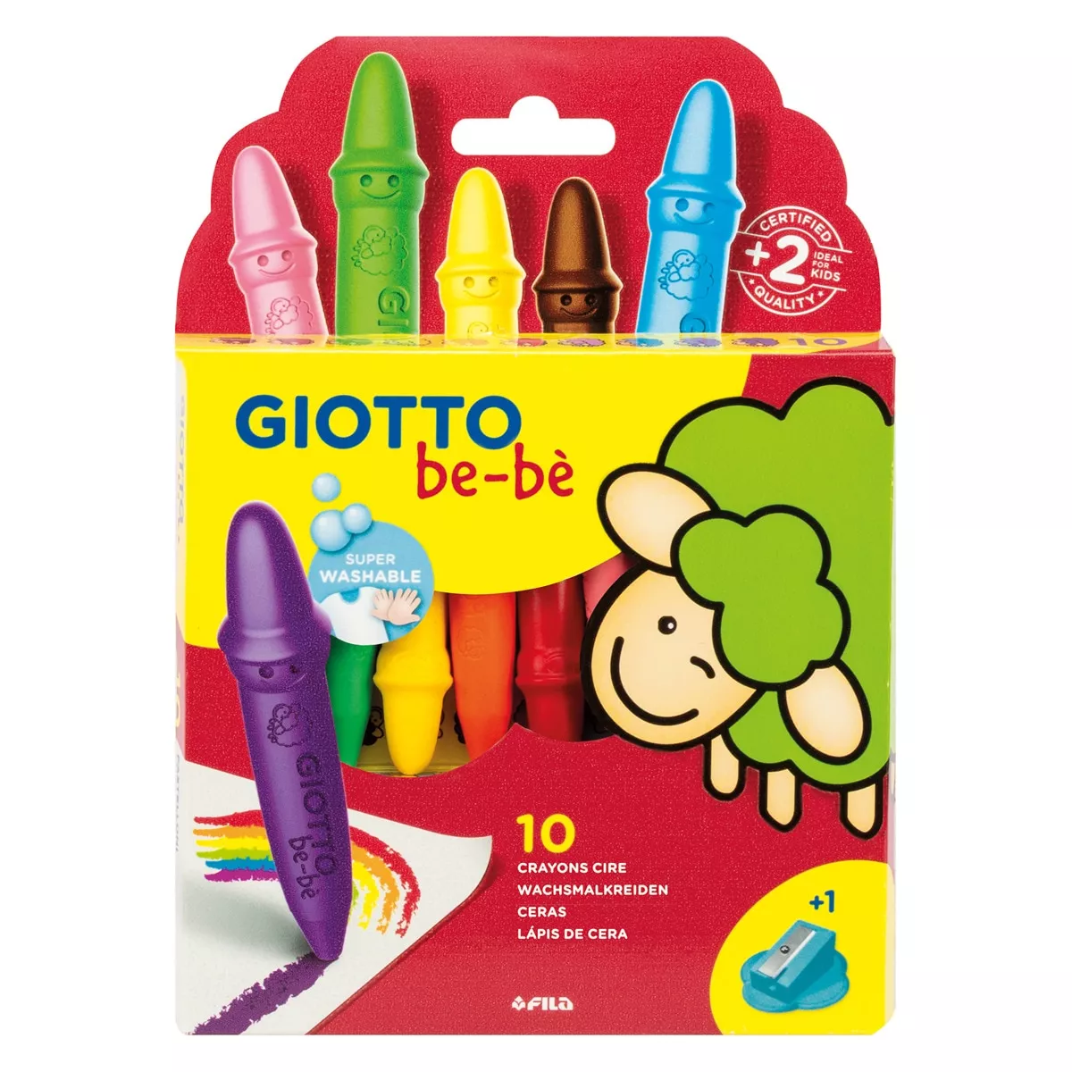 Giotto Be-Bè - Estuche 10 Súper Ceras + Sacapuntas barato