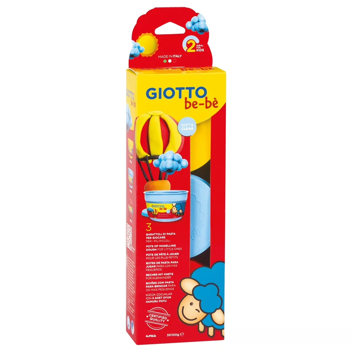 Giotto Be-Bè - Estuche 3 Unidades Súper Pasta Para Jugar 100G Amarillo, Cyan Y Rojo En Oferta Giotto Be-Bè - Estuche 3 Unidades Súper Pasta Para Jugar 100G Amarillo