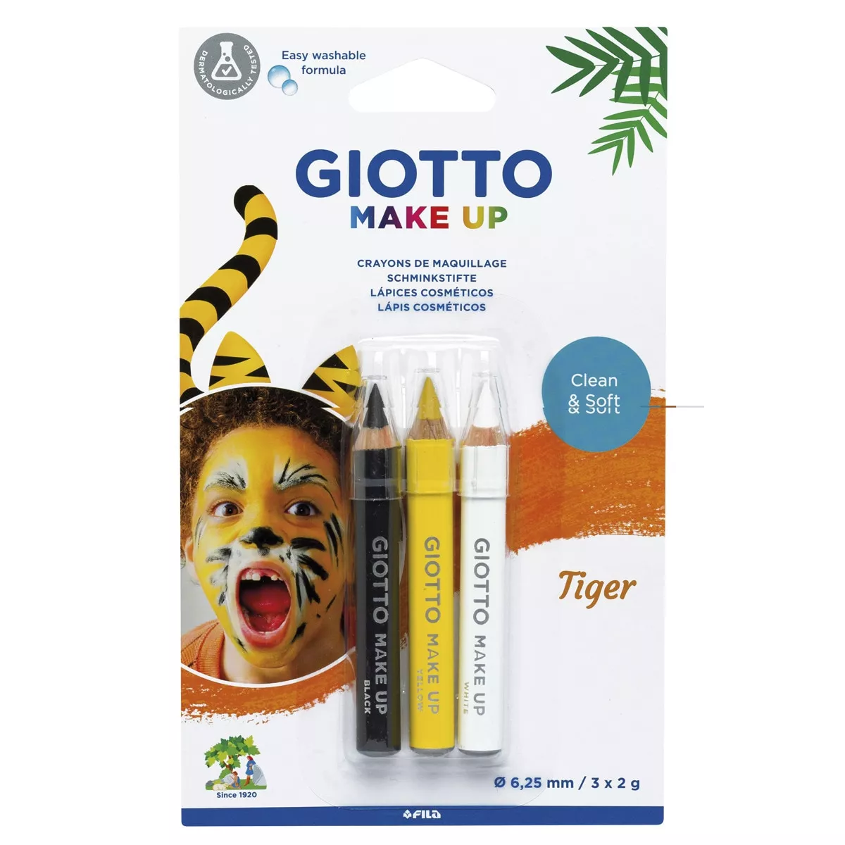 Giotto - Blíster 3 Lápices Cosméticos Temática Tigre Make Up En Oferta Giotto - Blíster 3 Lápices Cosméticos Temática Tigre Make Up Barato