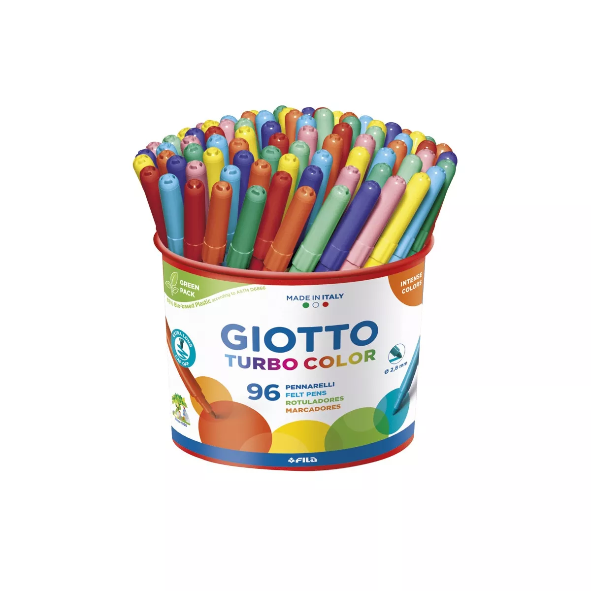 Giotto - Bote 96 Rotuladores Turbo Color barato