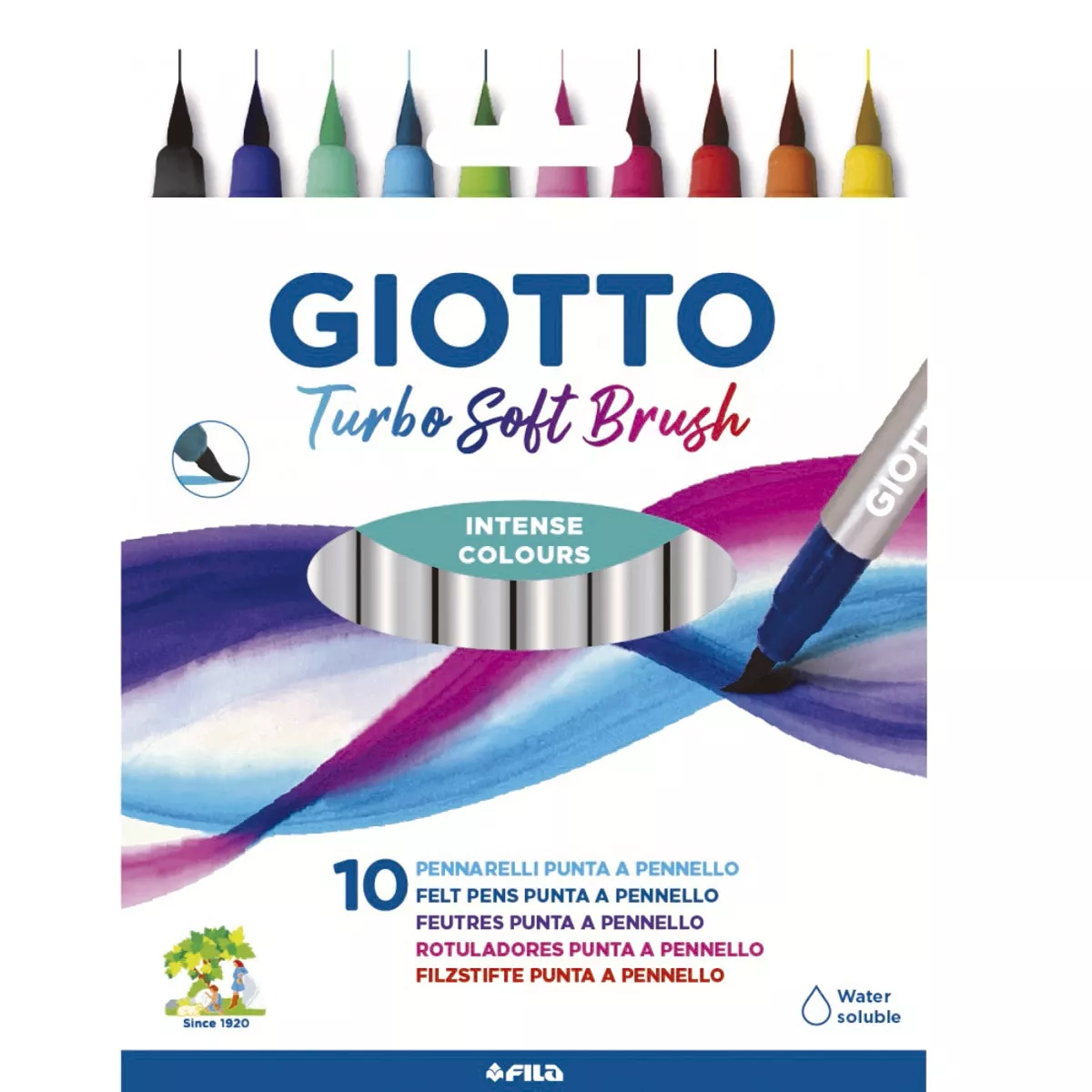 Giotto - Estuche 10 Rotuladores Turbo Soft Brush barato
