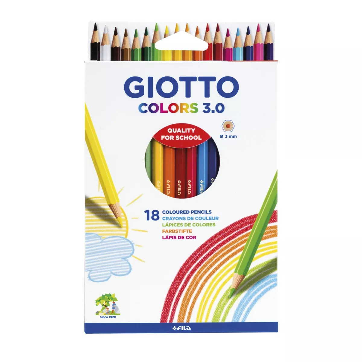 Giotto - Estuche 18 Lápices De Colores Colors 3.0 barato
