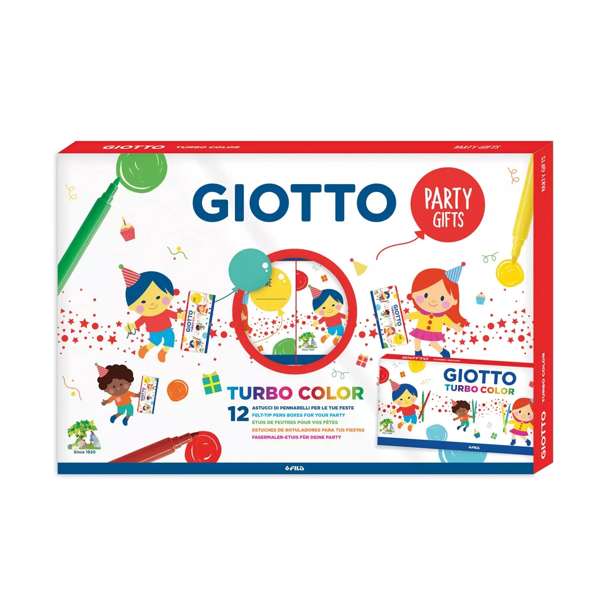 Giotto - Expositor 10 Sets Rotuladores Turbo Color Party Set barato