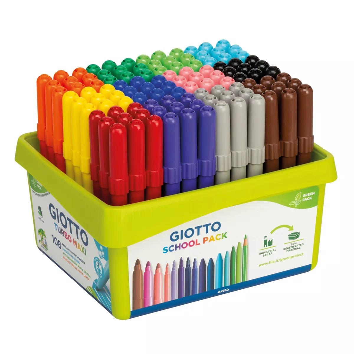 Giotto - Pack 108 Rotuladores Schoolpack Turbo Maxi barato