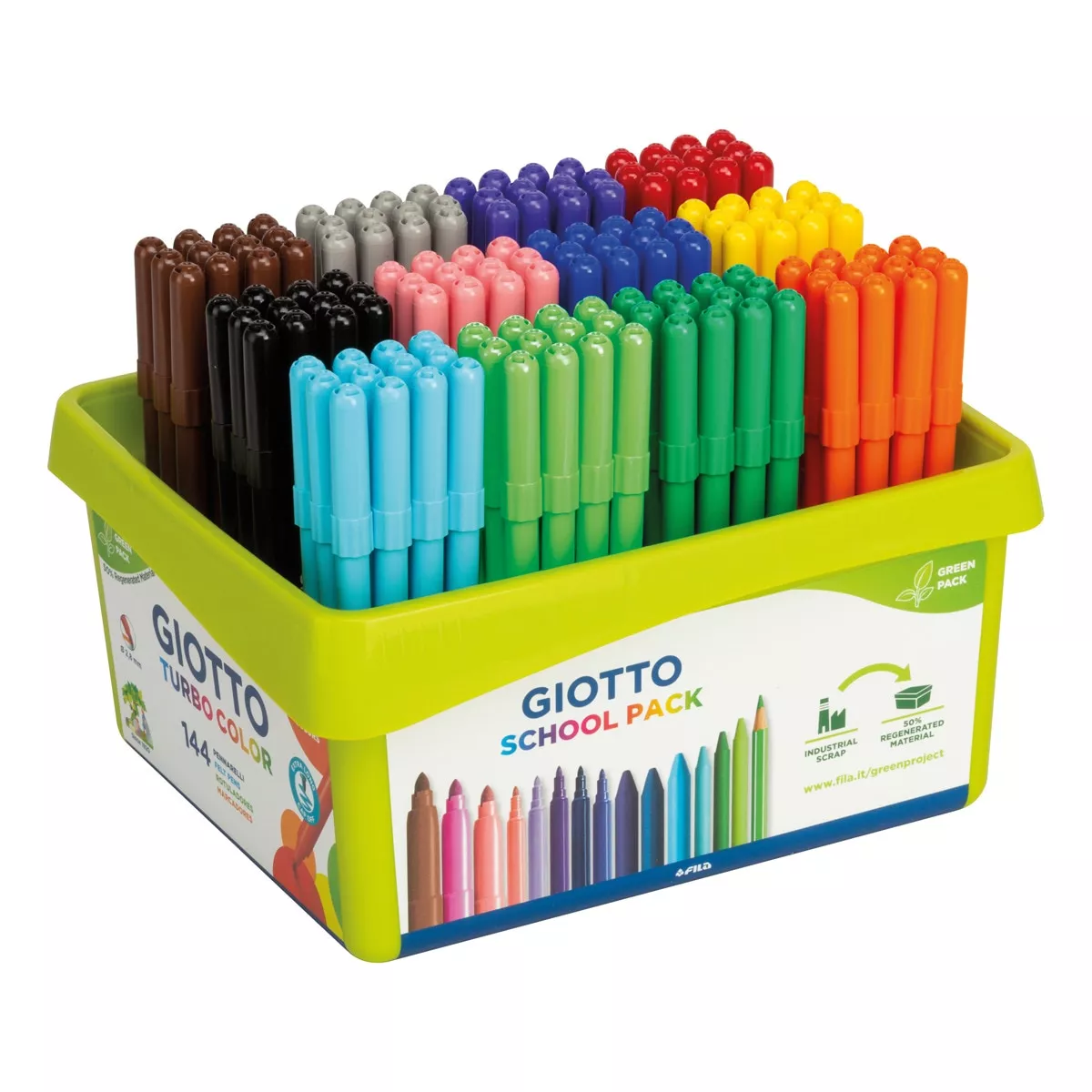 Giotto - Pack 144 Rotuladores Schoolpack Turbo Color barato