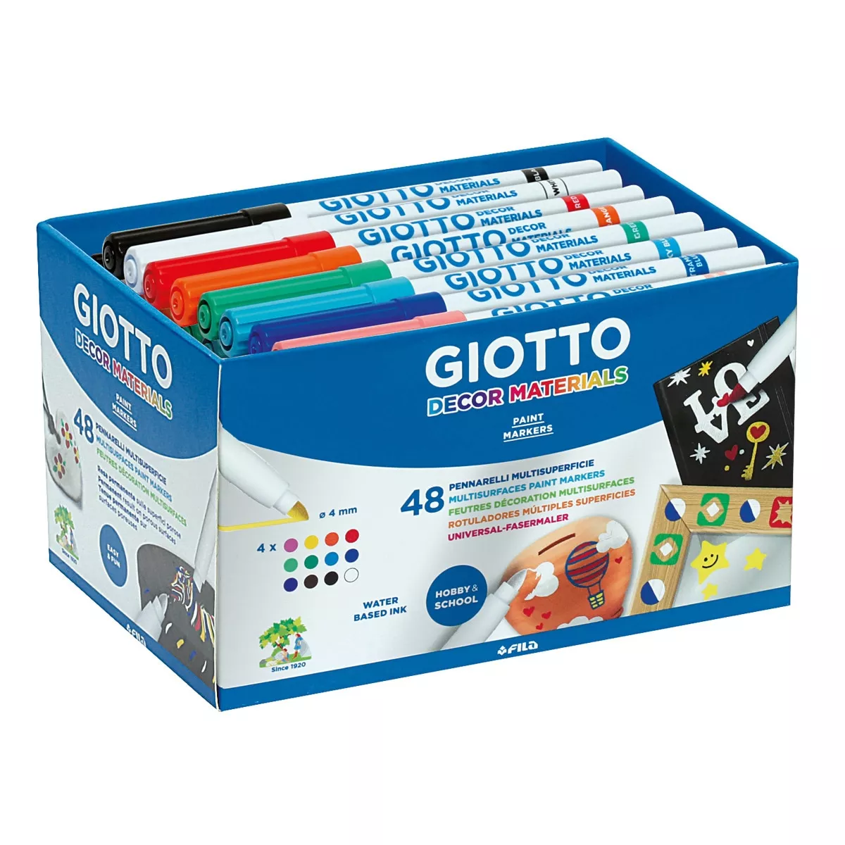 Giotto - Pack 48 Rotuladores Schoolpack Decor Materials barato