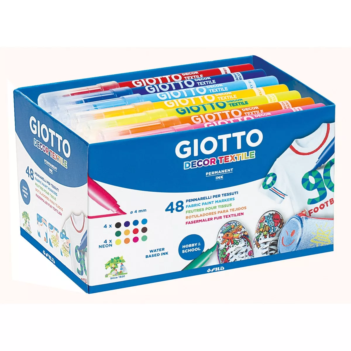 Giotto - Pack 48 Rotuladores Schoolpack Decor Textile barato
