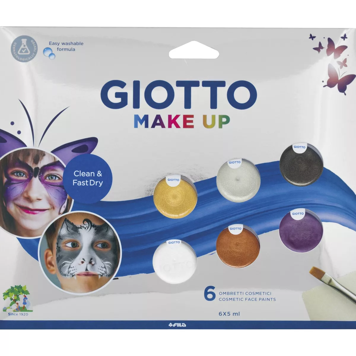 Giotto - Set 6 Unidades X 5 Ml Pintura Facial Cosmética Make Up Metal En Oferta Giotto - Set 6 Unidades X 5 Ml Pintura Facial Cosmética Make Up Metal Barato