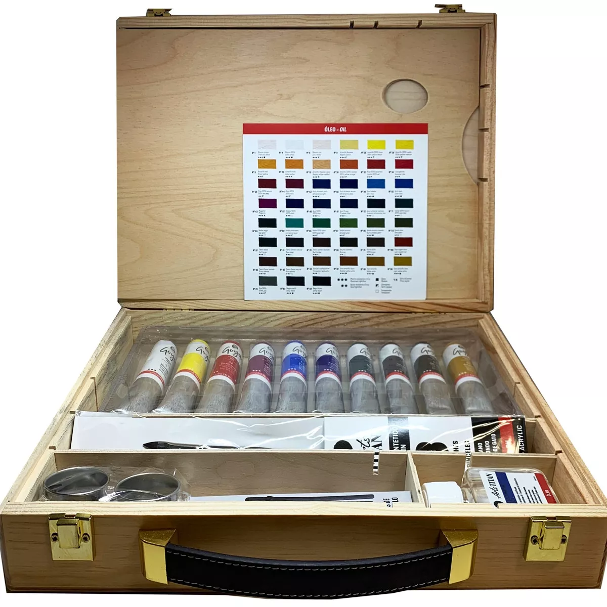 Goya - Caja De Madera Con 10 Tubos De Óleo 60 Ml Y Auxiliares Multicolor En Oferta Goya - Caja De Madera Con 10 Tubos De Óleo 60 Ml Y Auxiliares Multicolor Barato