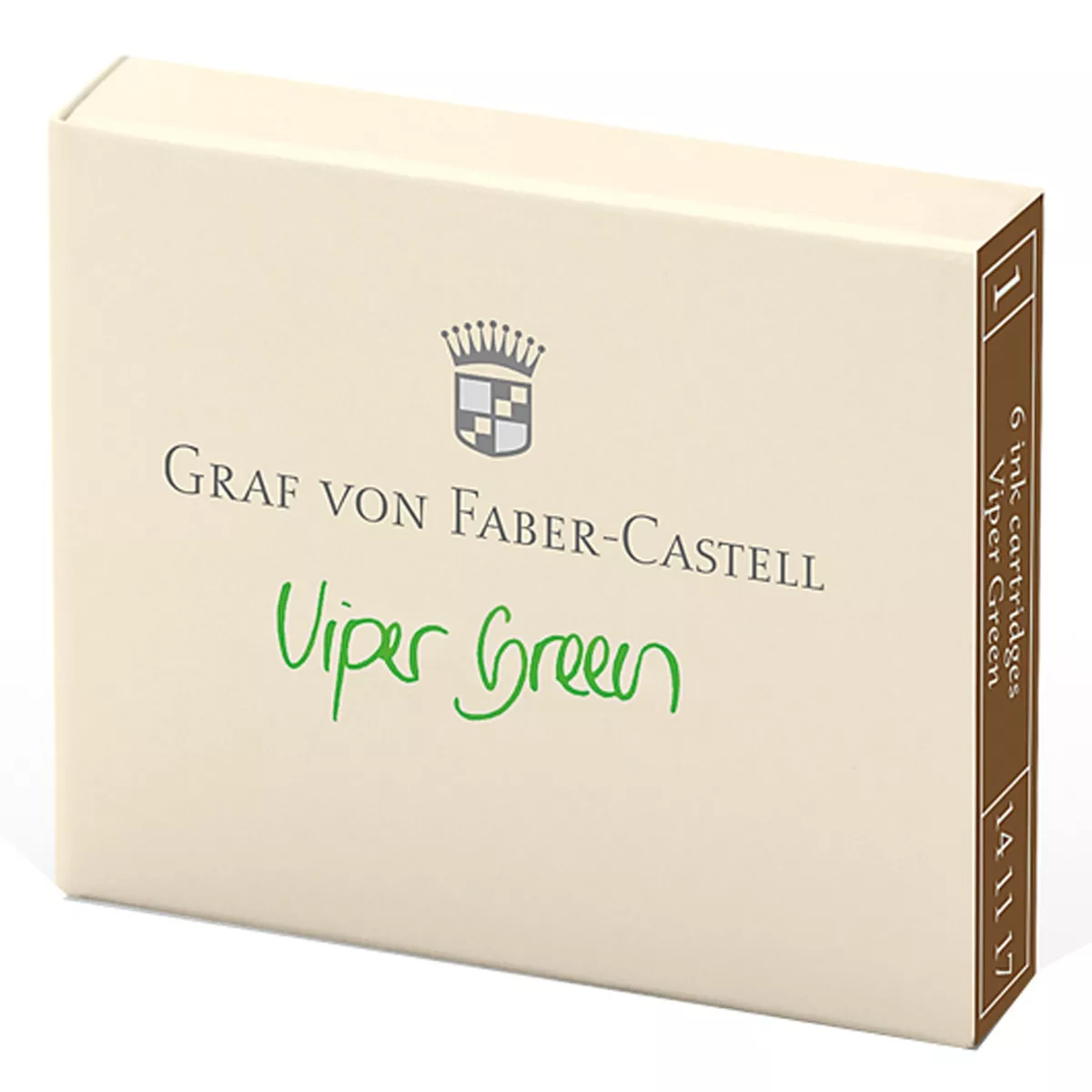 Graf Von Faber-Castell - 6 Cartuchos De Tinta Verde Víbora En Oferta Graf Von Faber-Castell - 6 Cartuchos De Tinta Verde Víbora Barato