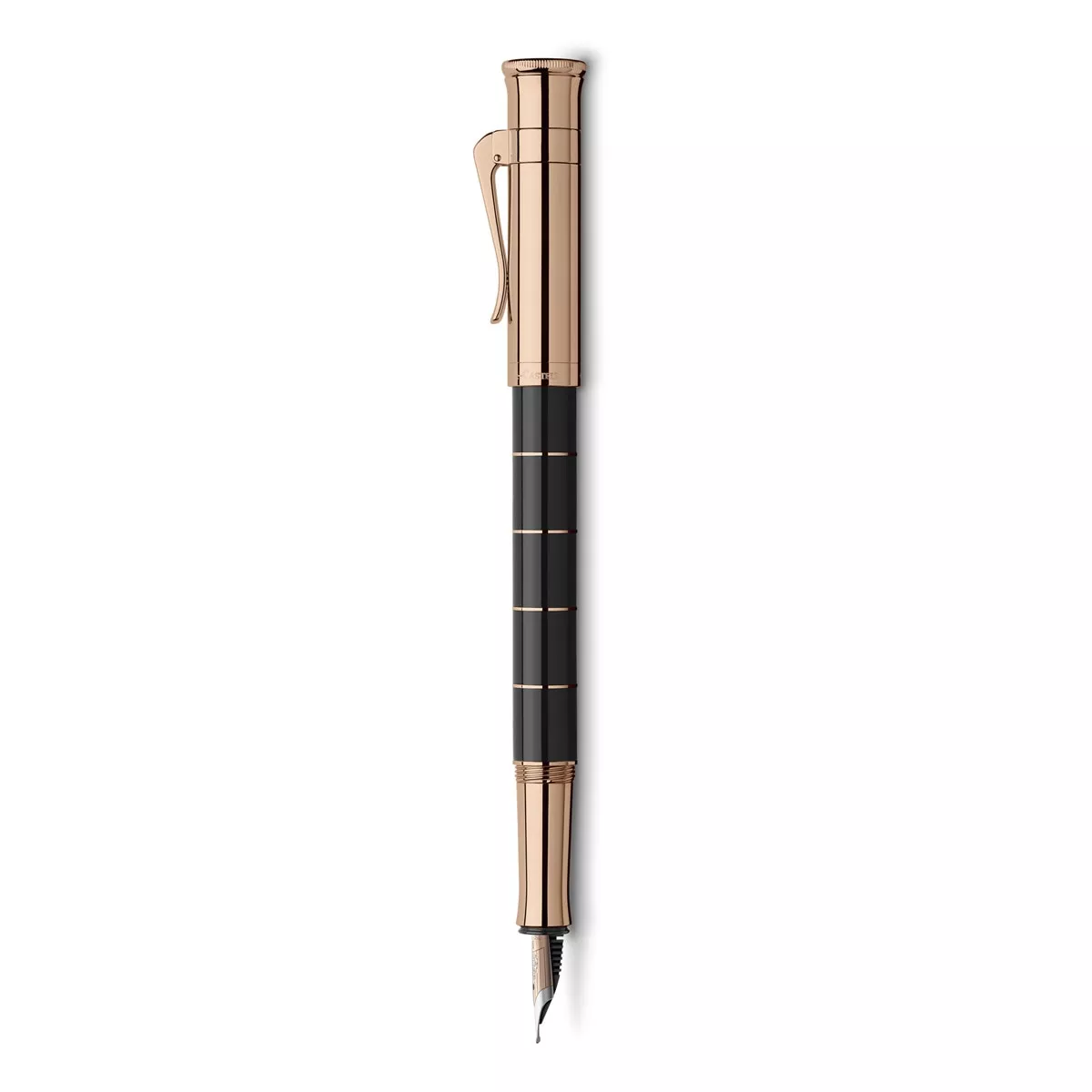 Graf Von Faber-Castell - Pluma Estilográfica Anello Rose Gold F Negro En Oferta Graf Von Faber-Castell - Pluma Estilográfica Anello Rose Gold F Negro Barato