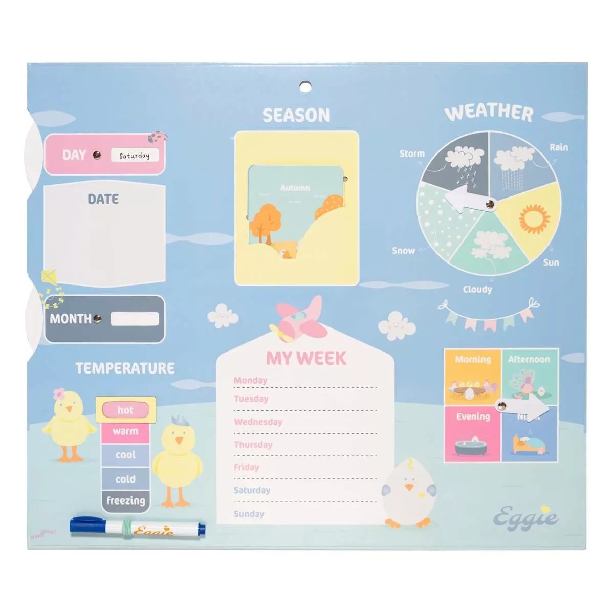 Grupo Erik Editores, S.l. - My First Calendar Eggie Erik Azul Y Amarillo En Oferta Grupo Erik Editores