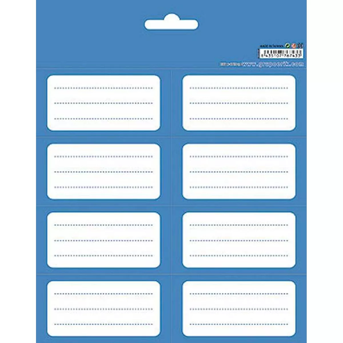 Grupo Erik Editores, S.l. - Pack 16 Etiquetas Adhesivas 8X4 Blue Grupo Erik Editores Azul En Oferta Grupo Erik Editores