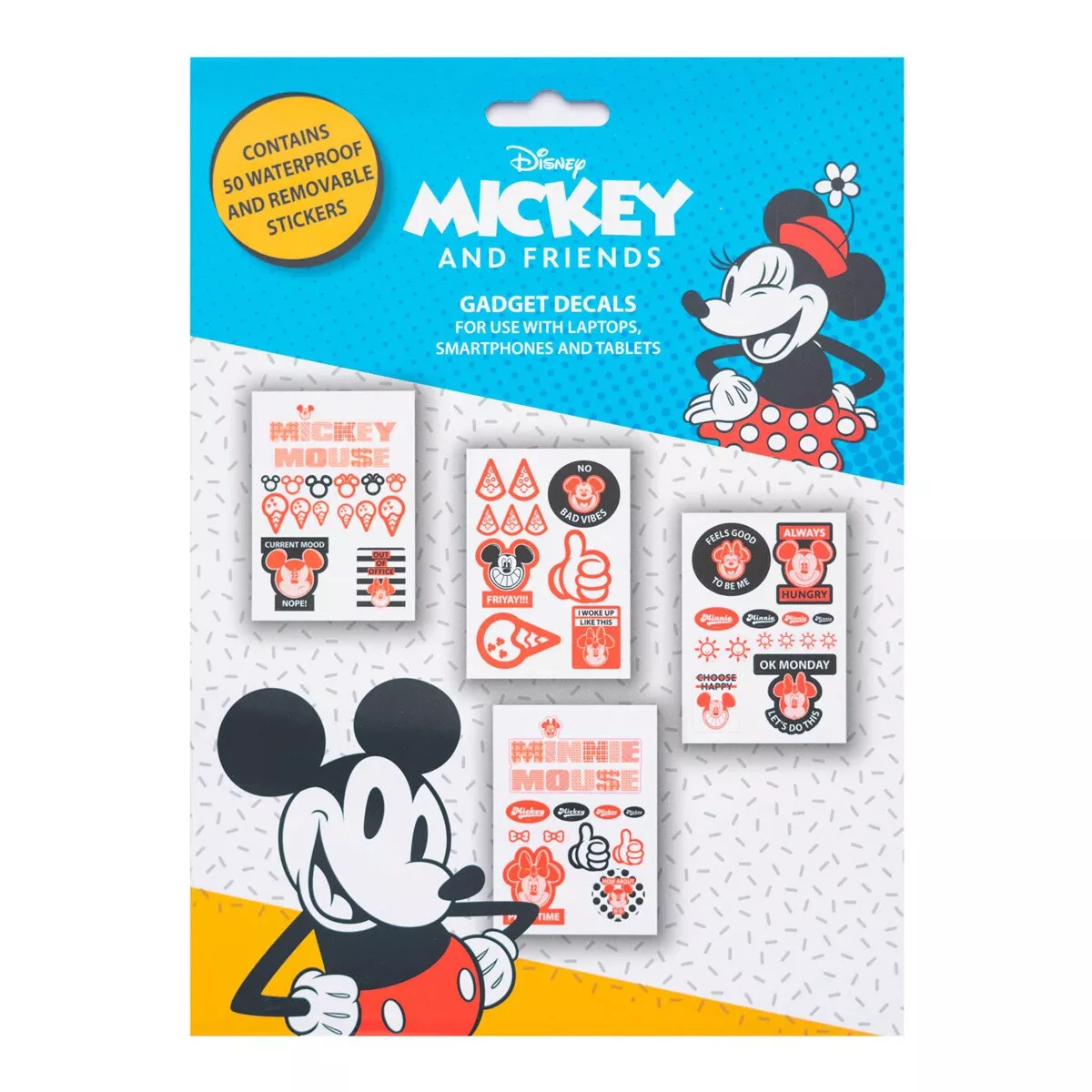 Grupo Erik Editores, S.l. - Pegatinas Reutilizables Mickey Y Minnie 17,3X0,1X23,5 Grupo Erik Editores Azul En Oferta Grupo Erik Editores