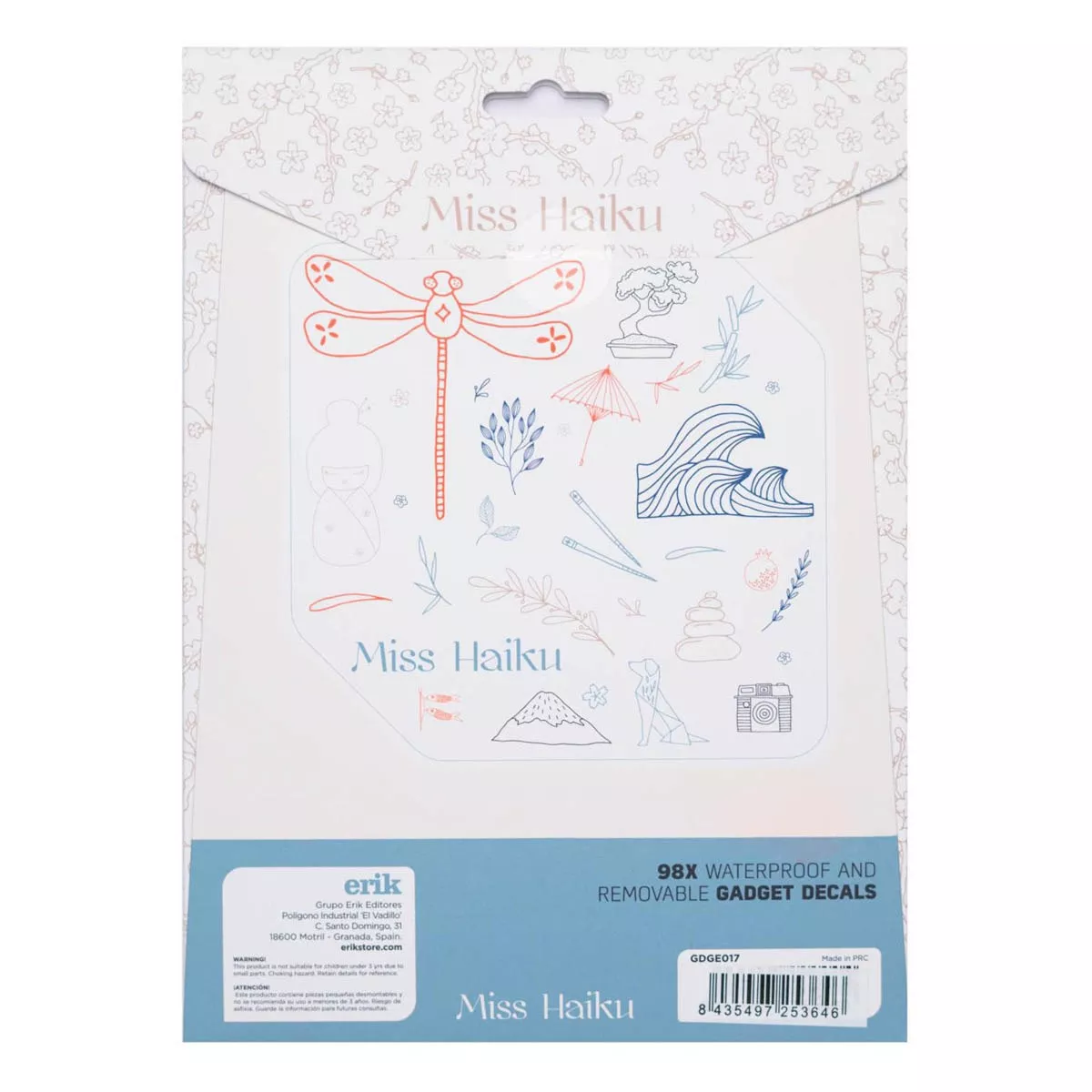 Grupo Erik Editores, S.l. - Pegatinas Reutilizables Miss Haiku 17,3X0,1X23,5 Grupo Erik Editores Blanco En Oferta Grupo Erik Editores