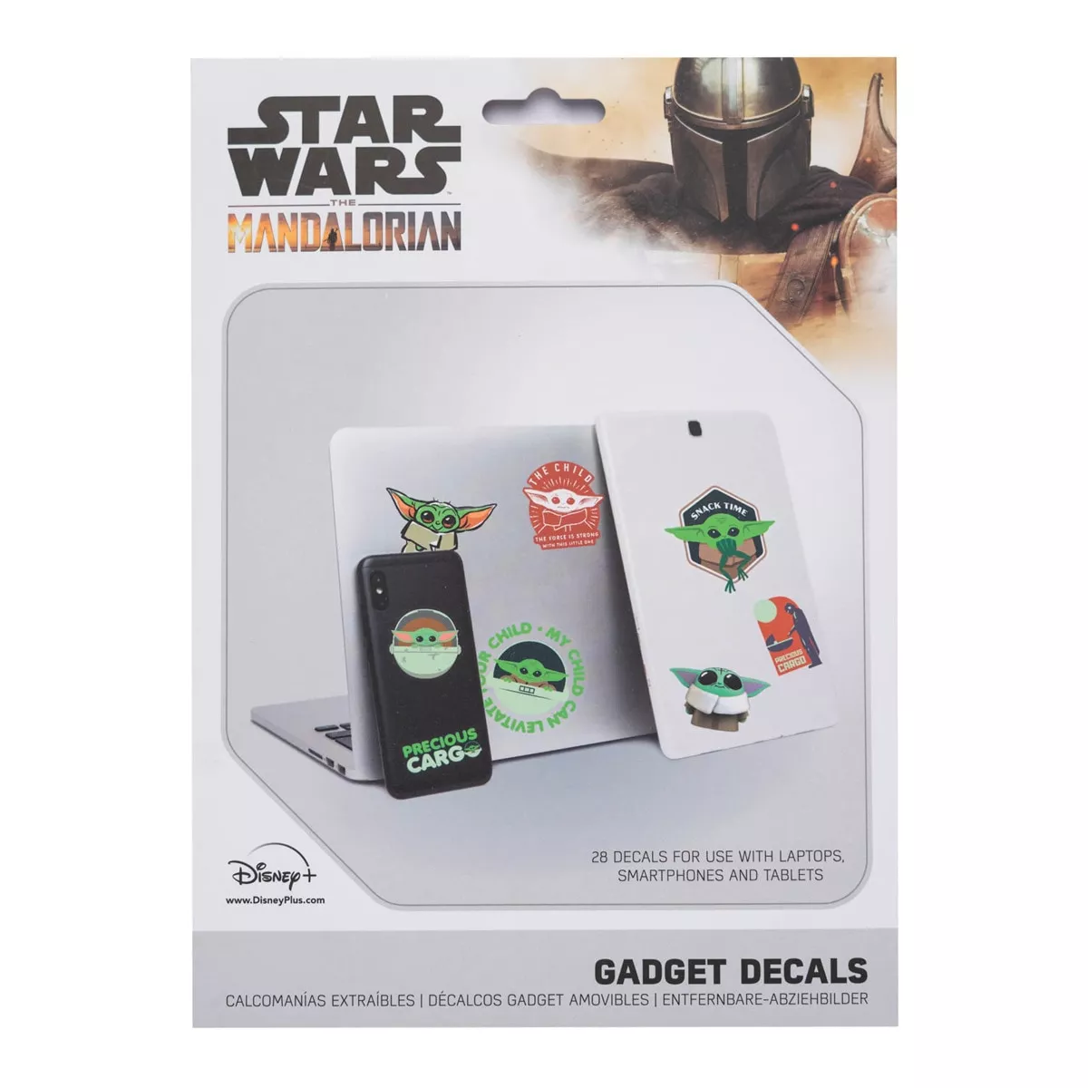 Grupo Erik Editores, S.l. - Pegatinas Reutilizables Star Wars The Mandalorian 17,3X0,1X23,5 Grupo Erik Editores Negro En Oferta Grupo Erik Editores