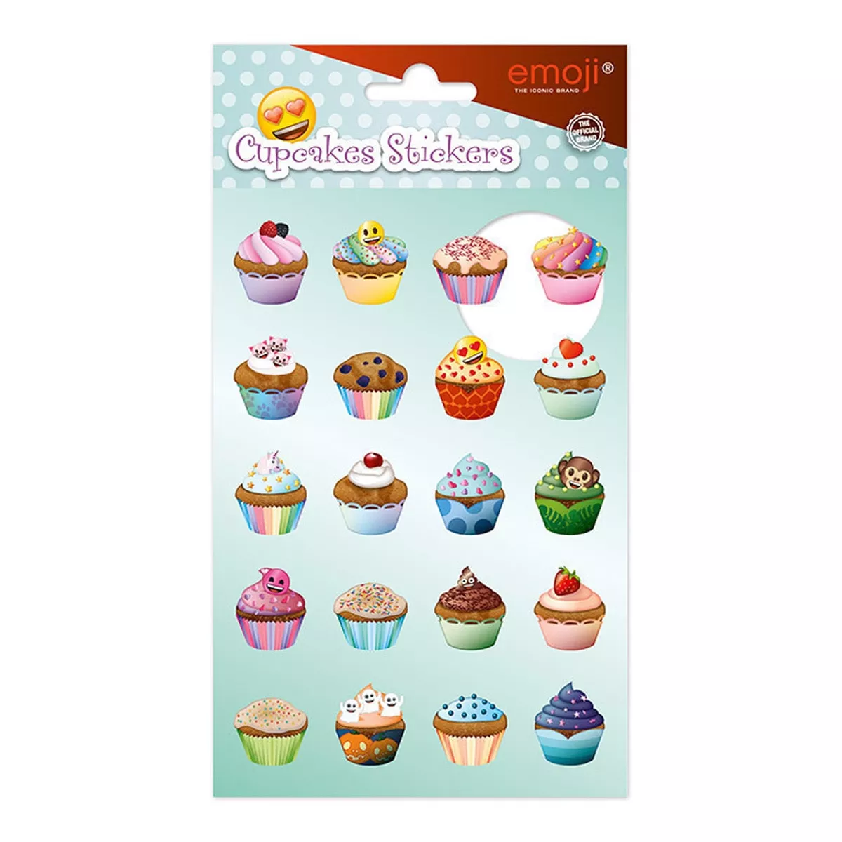 Grupo Erik Editores, S.l. - Set 20 Stickers Emoji Cupcakes Grupo Erik Editores Verde Y Blanco En Oferta Grupo Erik Editores
