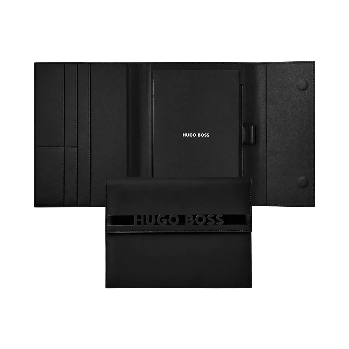 Hugo Boss - Carpeta A5 Cloud Negra Mate En Oferta Hugo Boss - Carpeta A5 Cloud Negra Mate Barato