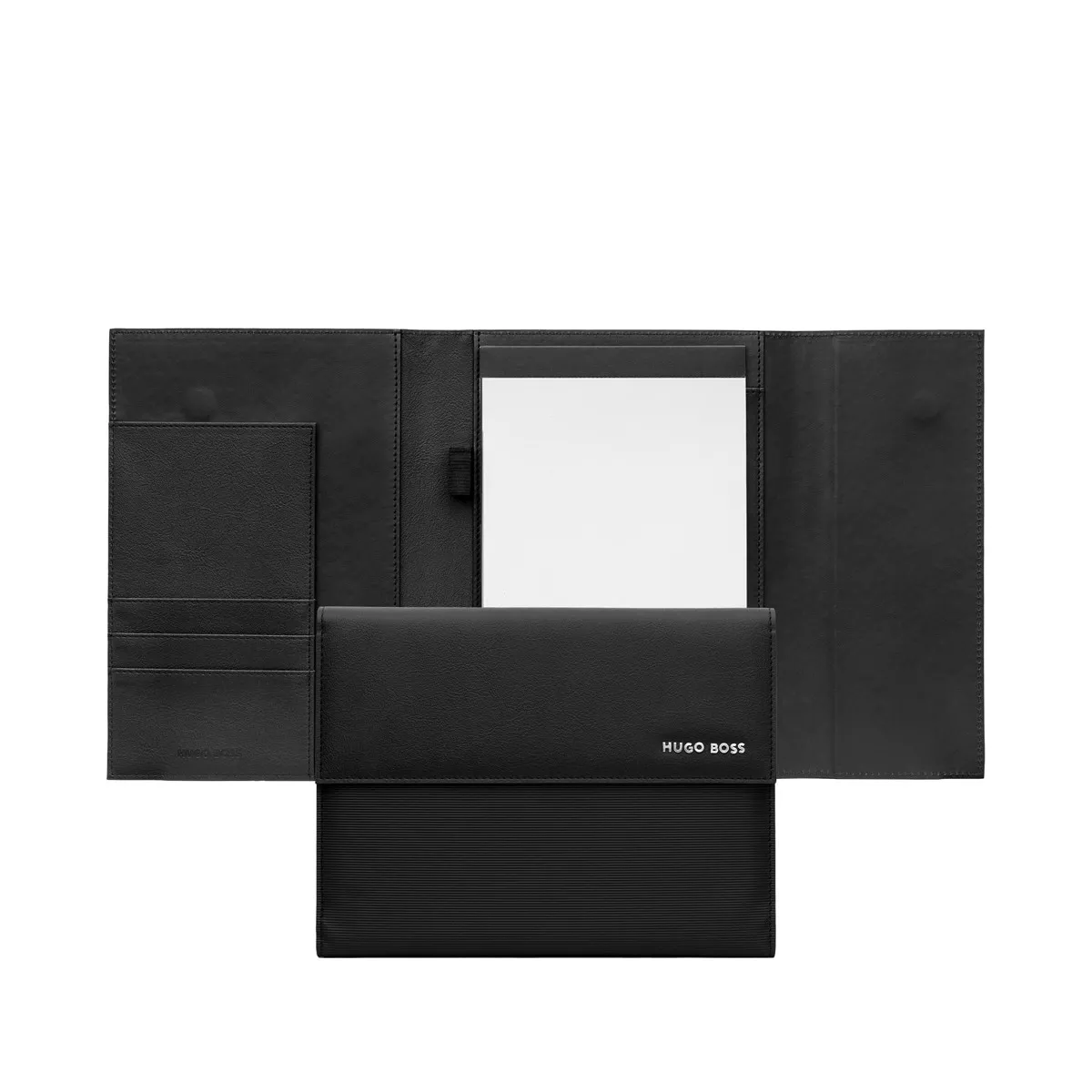 Hugo Boss - Carpeta A5 Pinstripe Negra En Oferta Hugo Boss - Carpeta A5 Pinstripe Negra Barato