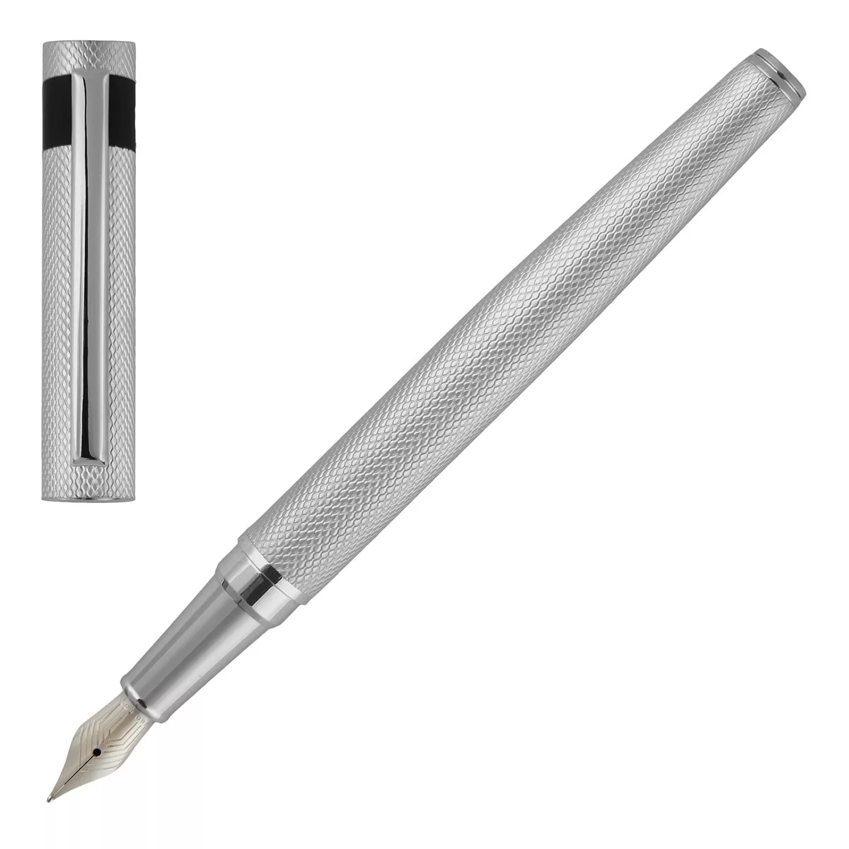 Hugo Boss - Estilográfica Loop Diamond Cromo En Oferta Hugo Boss - Estilográfica Loop Diamond Cromo Barato