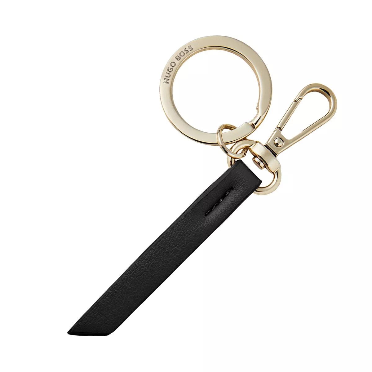 Hugo Boss - Llavero Triga Piel Negra En Oferta Hugo Boss - Llavero Triga Piel Negra Barato