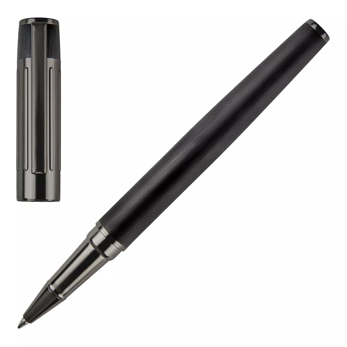 Hugo Boss - Rollerball Gear Ribs Negro En Oferta Hugo Boss - Rollerball Gear Ribs Negro Barato