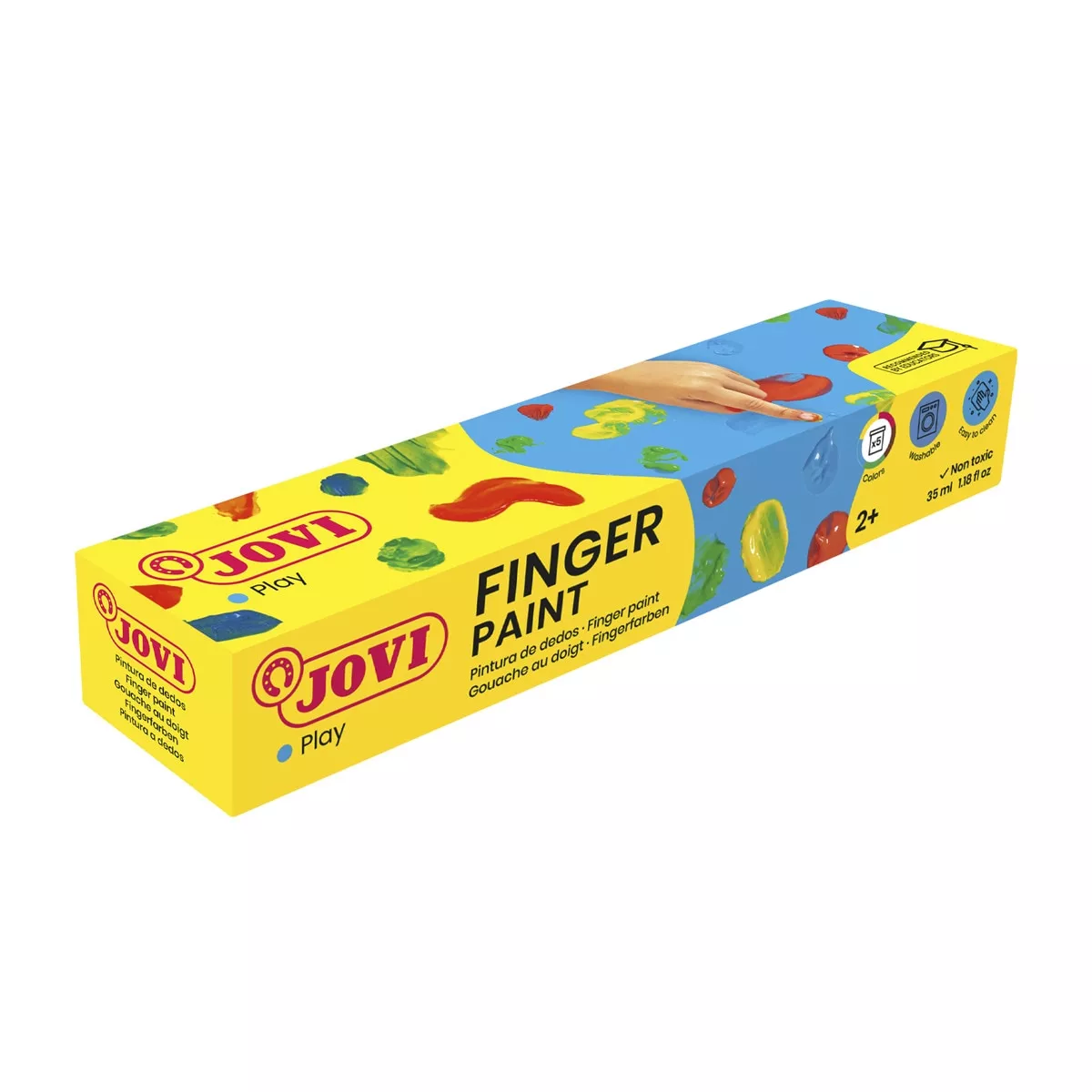 Jovi - Pintura Dedos Estuche 5 Botes 35 Ml Colores Surtidos barato