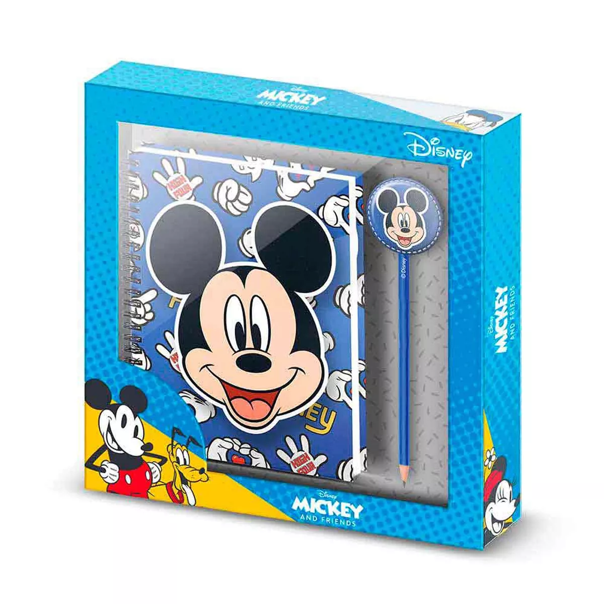 Karactermania - Cuaderno + Lápiz Fan Mickey Mouse Grins Azul En Oferta Karactermania - Cuaderno + Lápiz Fan Mickey Mouse Grins Azul Barato