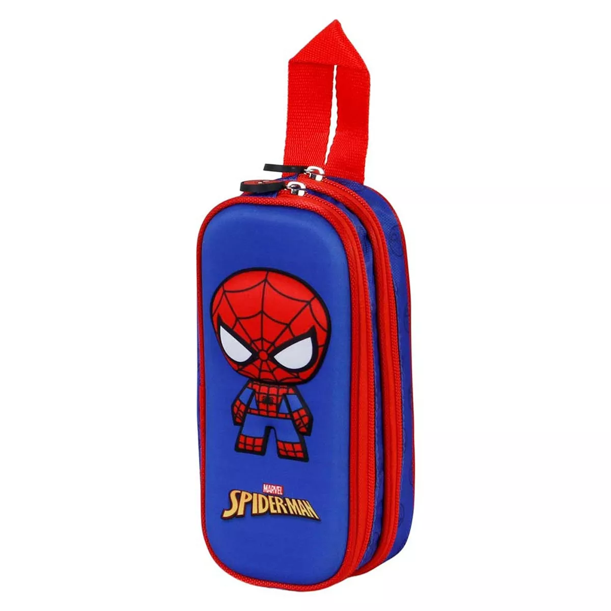 Karactermania - Estuche Portatodo Doble 3D Bobblehead Spiderman Marvel Azul barato