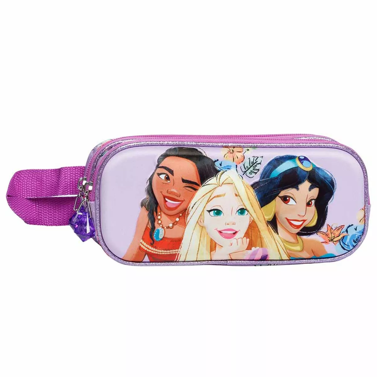 Karactermania - Estuche Portatodo Doble 3D Princesas Disney Fairytale Malva barato