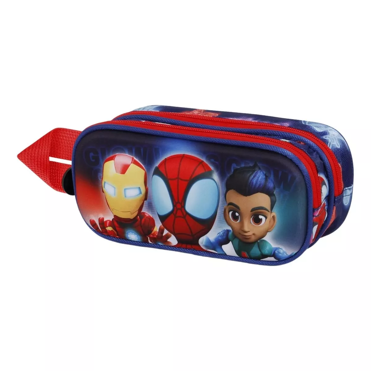 Karactermania - Estuche Portatodo Doble 3D Spiderman Glow Marvel Azul En Oferta Karactermania - Estuche Portatodo Doble 3D Spiderman Glow Marvel Azul Barato