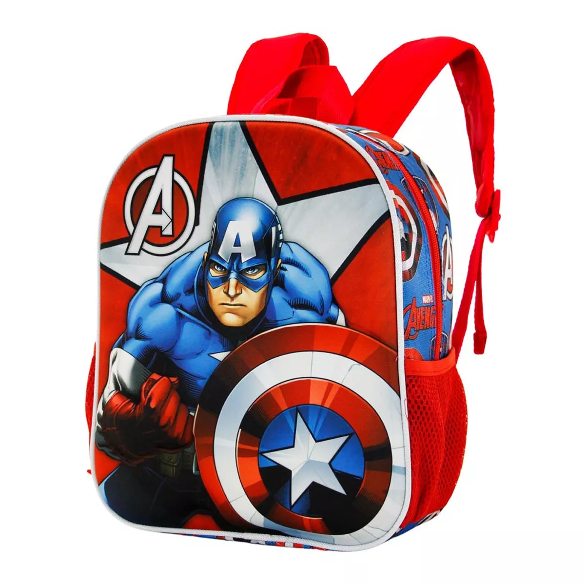 Karactermania - Mochila 3D Pequeña Capitán América Gravity Multicolor barato