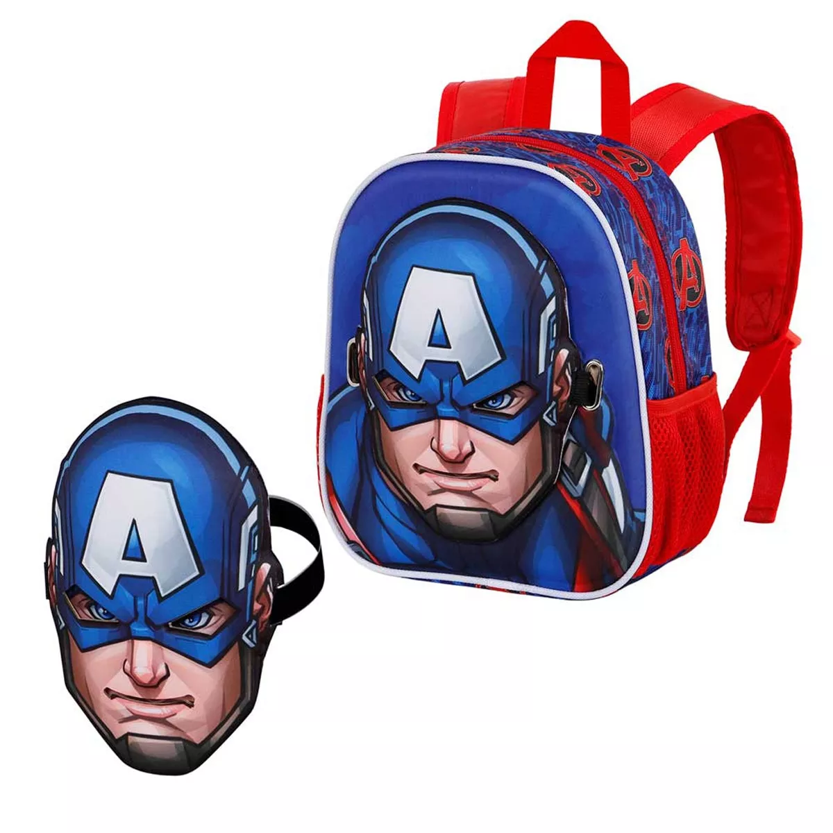 Karactermania - Mochila Mask Capitán América First Marvel Azul En Oferta Karactermania - Mochila Mask Capitán América First Marvel Azul Barato