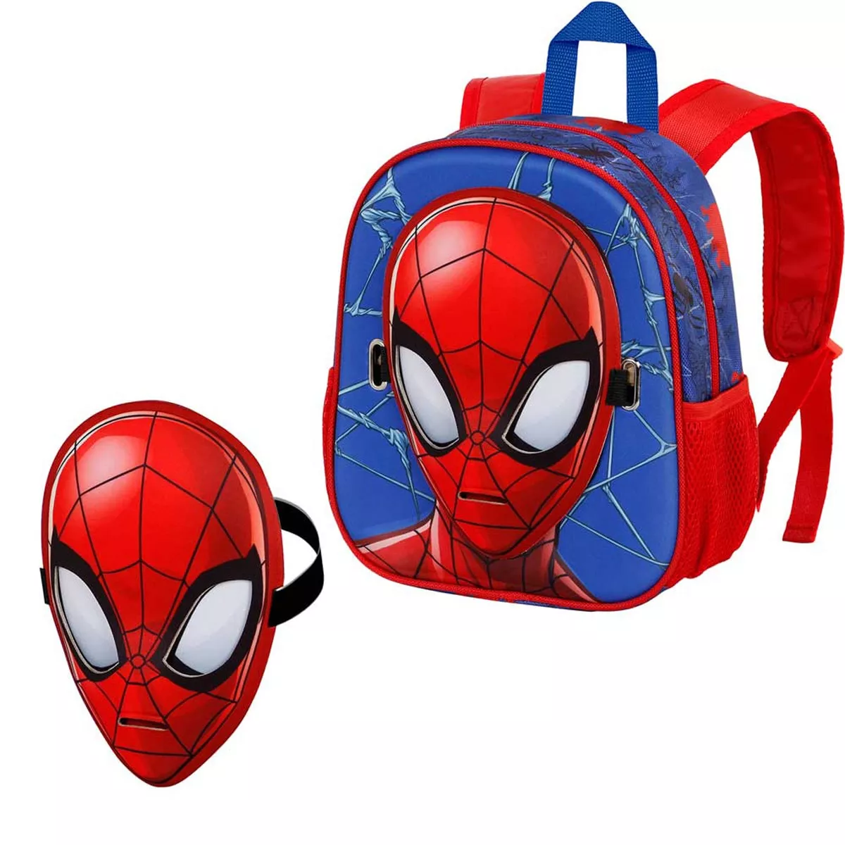 Karactermania - Mochila Mask Spiderman Badoom Marvel Rojo/Azul En Oferta Karactermania - Mochila Mask Spiderman Badoom Marvel Rojo/Azul Barato
