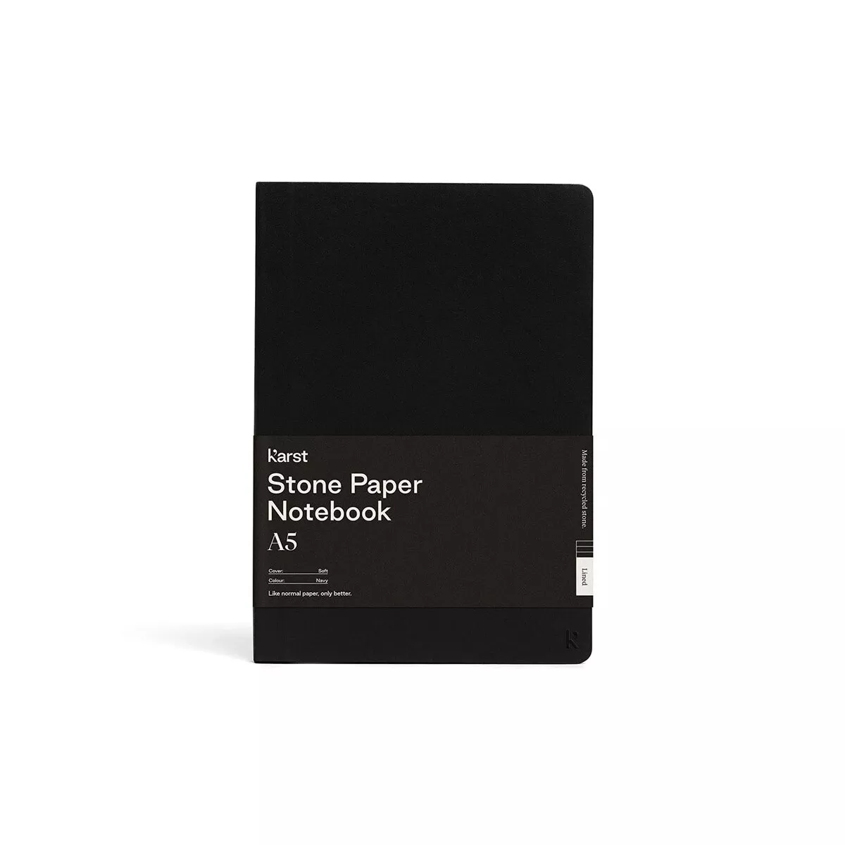 Karst - Cuaderno A5 Papel De Piedra Lineado Tapa Blanda Negra En Oferta Karst - Cuaderno A5 Papel De Piedra Lineado Tapa Blanda Negra Barato