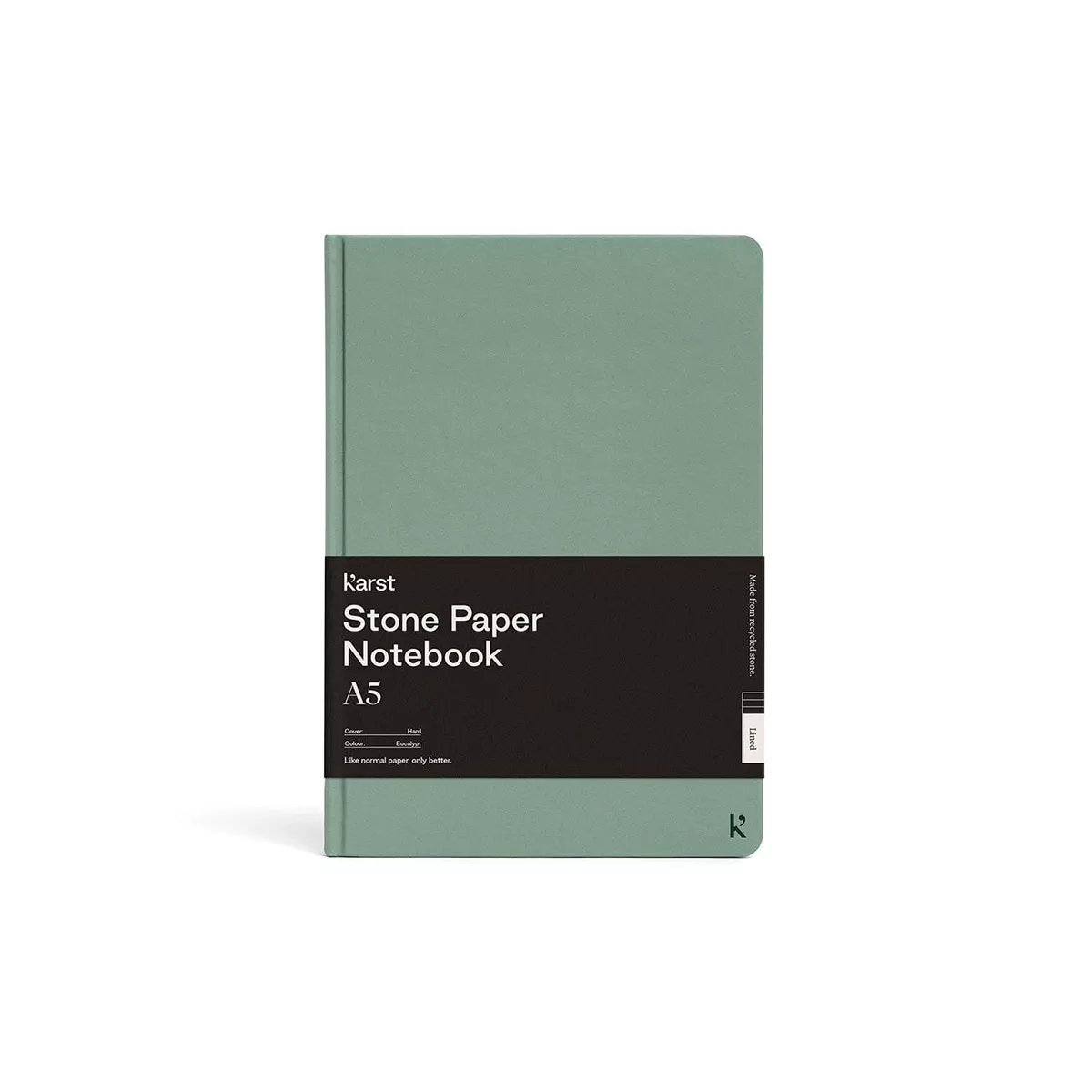 Karst - Cuaderno A5 Papel De Piedra Lineado Tapa Dura Verde barato