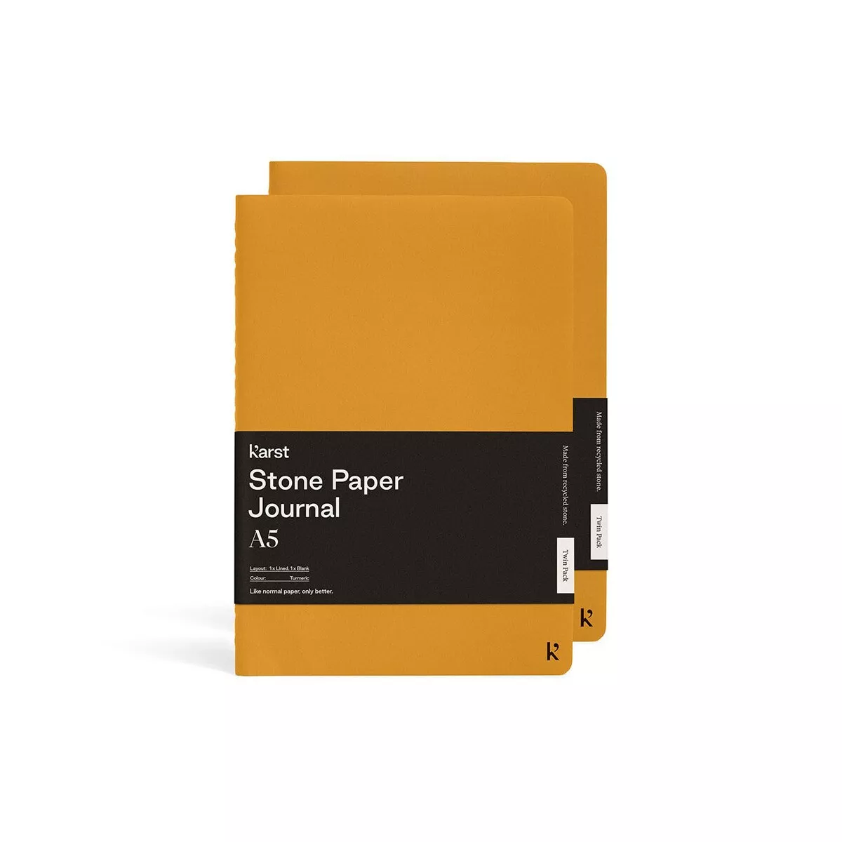 Karst - Pack 2 Cuadernos A5 Papel De Piedra Liso Y Papel Lineado Mostaza En Oferta Karst - Pack 2 Cuadernos A5 Papel De Piedra Liso Y Papel Lineado Mostaza Barato