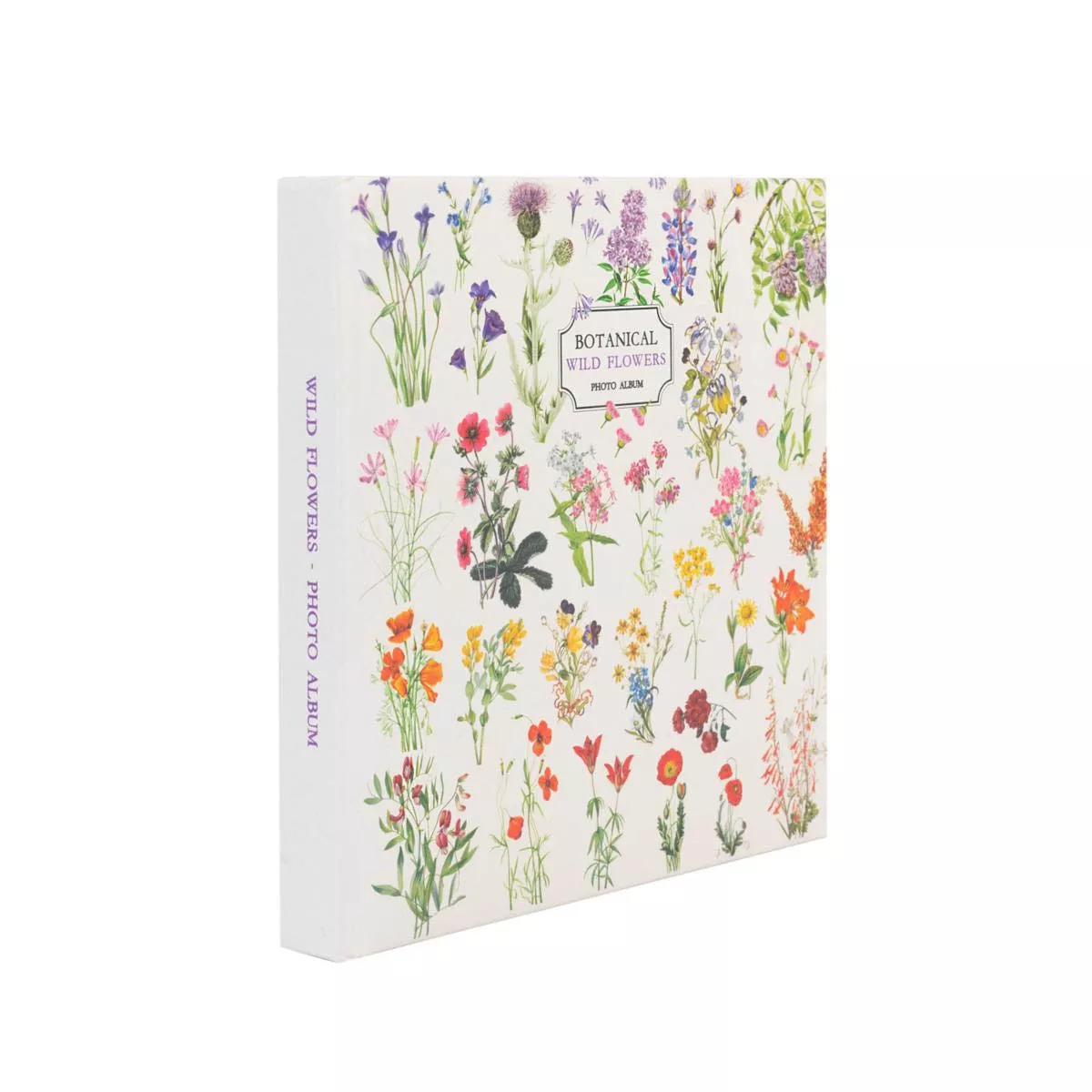 Kokonote - Álbum Foto 16x16cm 24 Páginas Autoadhesivas Botanical Wild Flowers Blanco barato