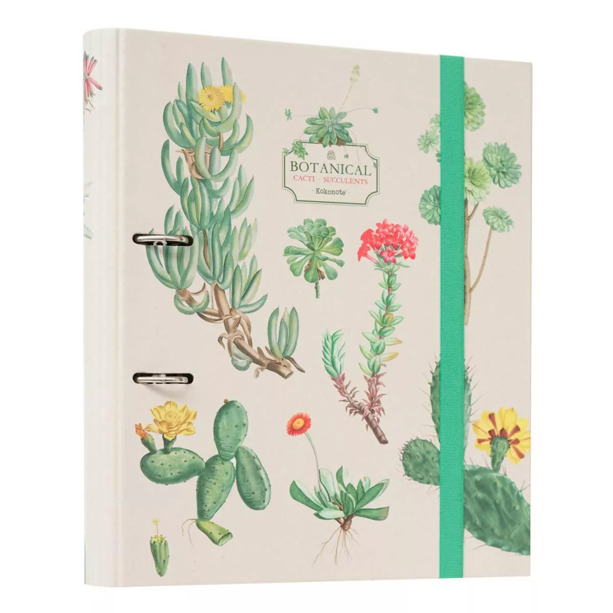 Kokonote - Carpeta 2 Anillas Botanical Cacti Blanco En Oferta Kokonote - Carpeta 2 Anillas Botanical Cacti Blanco Barato