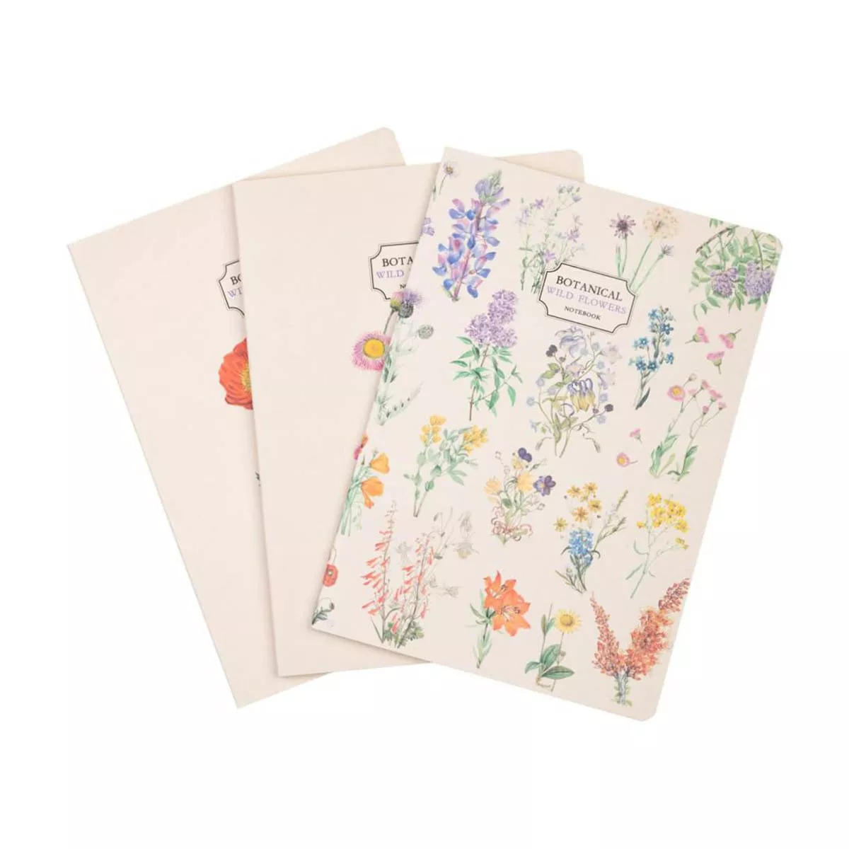 Kokonote - Pack 3 Cuadernos A5 Botanical Wild Flowers Blanco En Oferta Kokonote - Pack 3 Cuadernos A5 Botanical Wild Flowers Blanco Barato