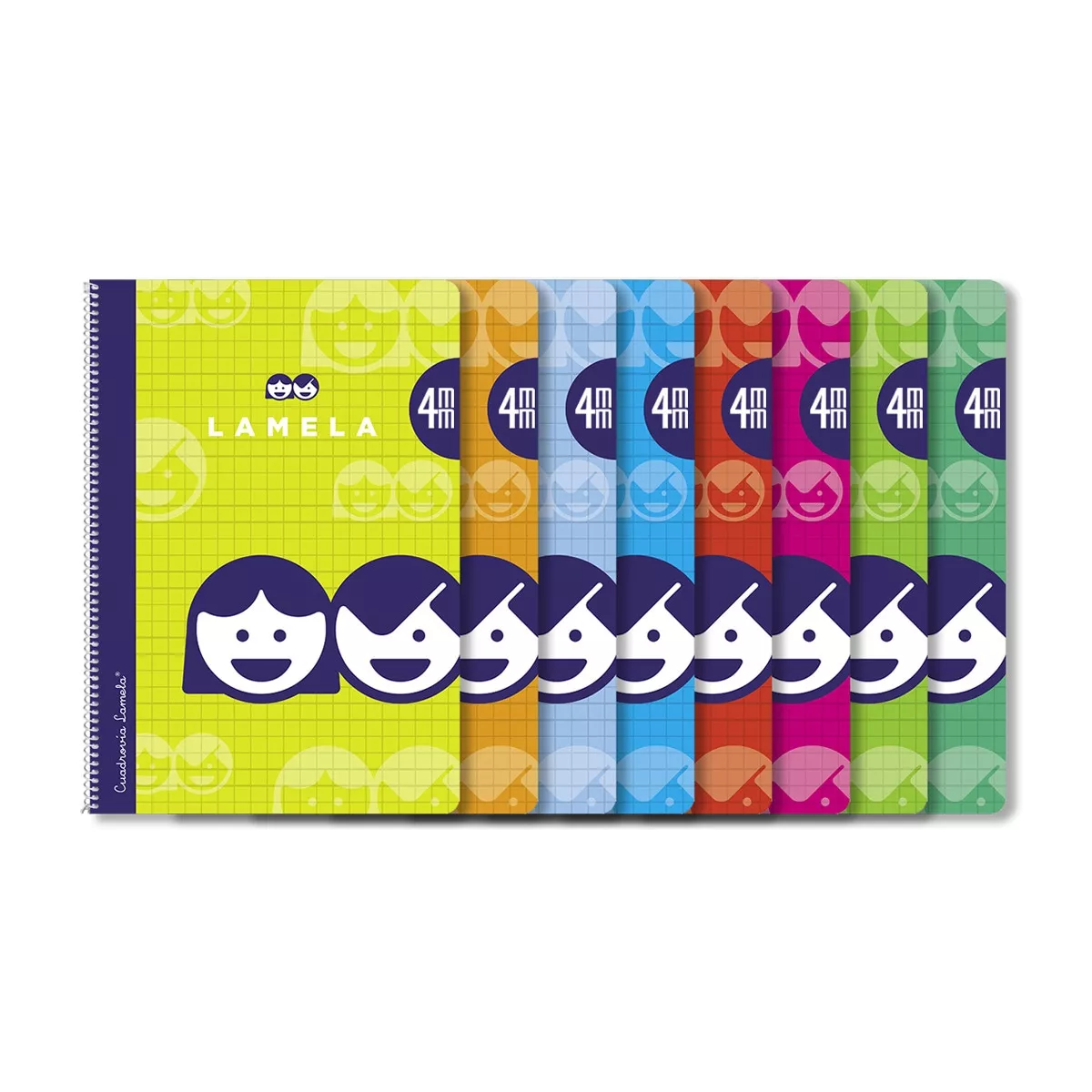 LAMELA - Cuaderno Folio 4mm Tapa Básica Colores Surtidos barato