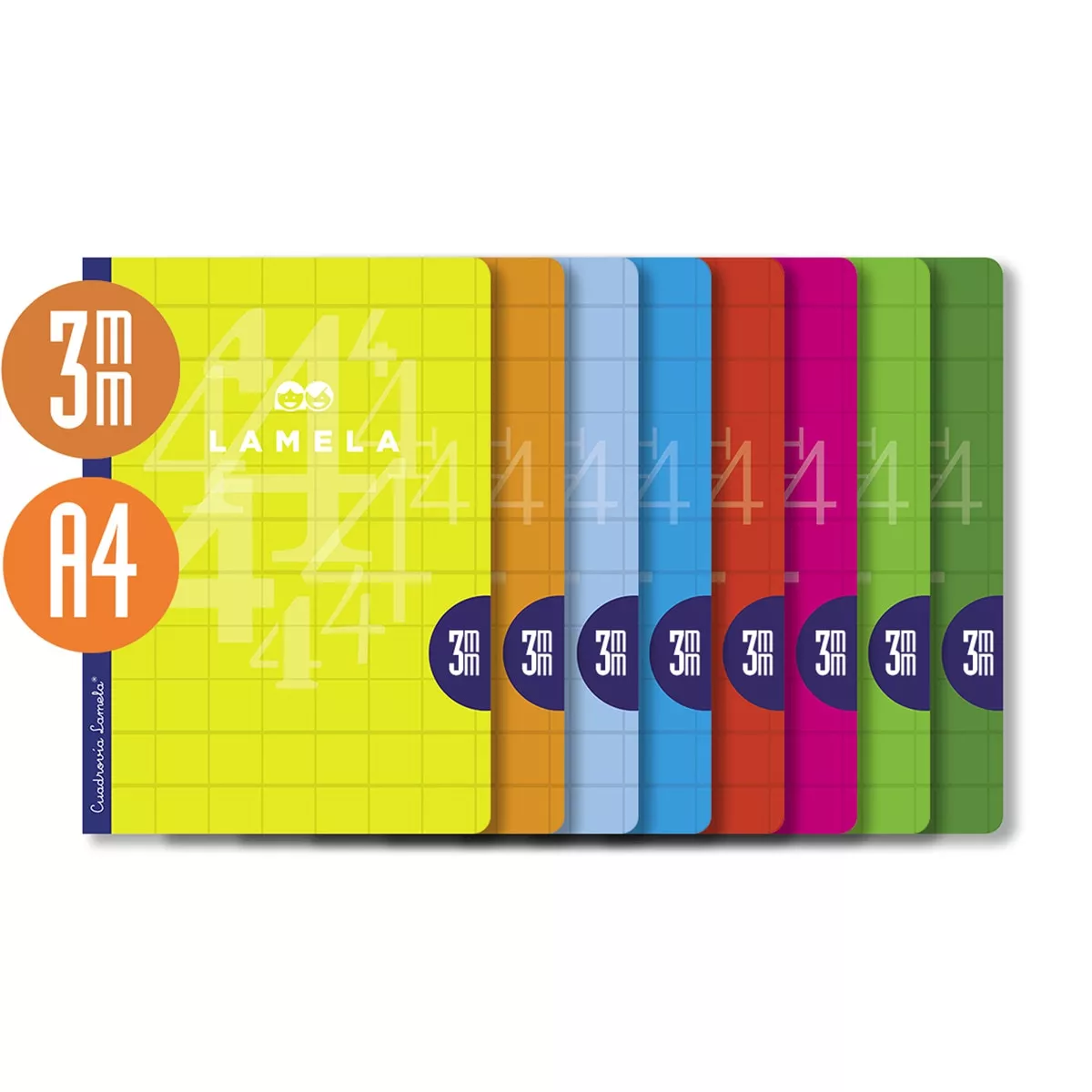 LAMELA - Libreta A4 3mm Tapa Cartoncillo Colores Surtido barato