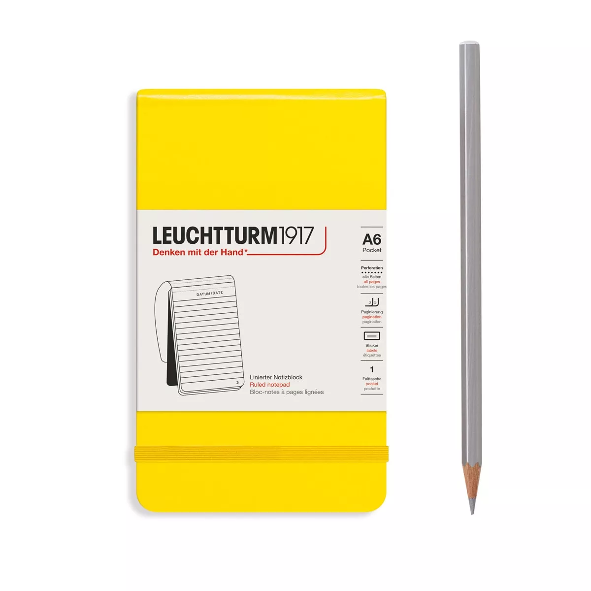Leuchtturm1917 - Bloc Reporter A6 Lineas Tapa Dura Limon En Oferta Leuchtturm1917 - Bloc Reporter A6 Lineas Tapa Dura Limon Barato
