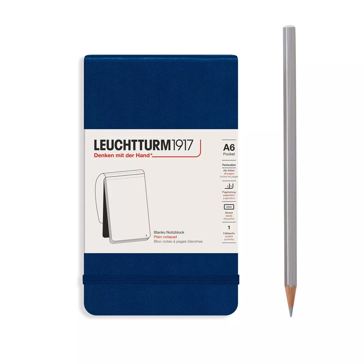 Leuchtturm1917 - Bloc Reporter A6 Liso Tapa Dura Azul Marino En Oferta Leuchtturm1917 - Bloc Reporter A6 Liso Tapa Dura Azul Marino Barato