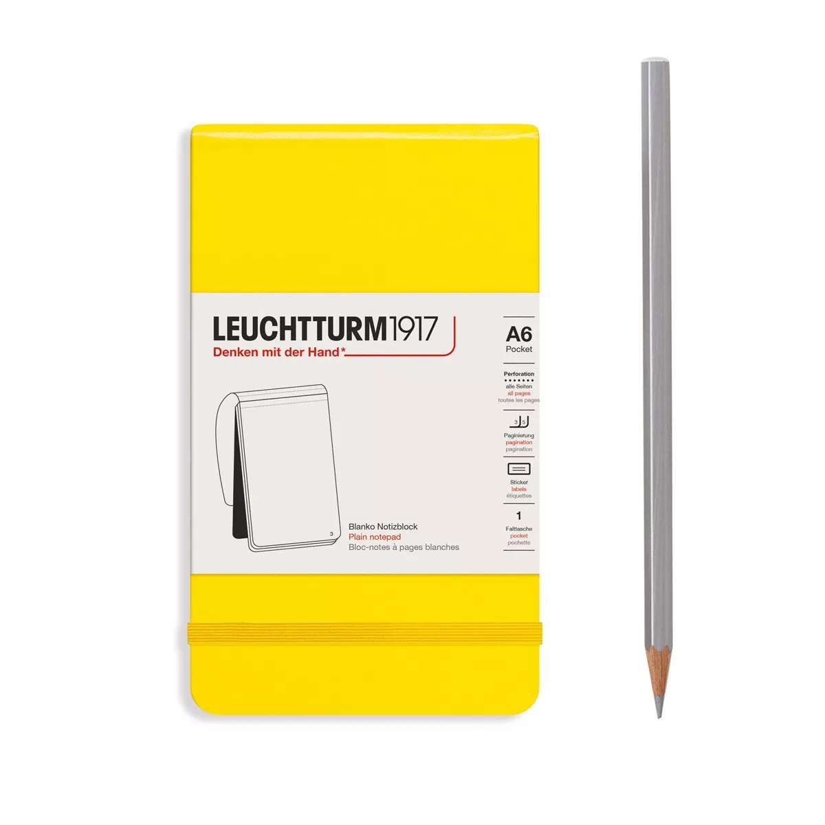 Leuchtturm1917 - Bloc Reporter A6 Liso Tapa Dura Limon En Oferta Leuchtturm1917 - Bloc Reporter A6 Liso Tapa Dura Limon Barato